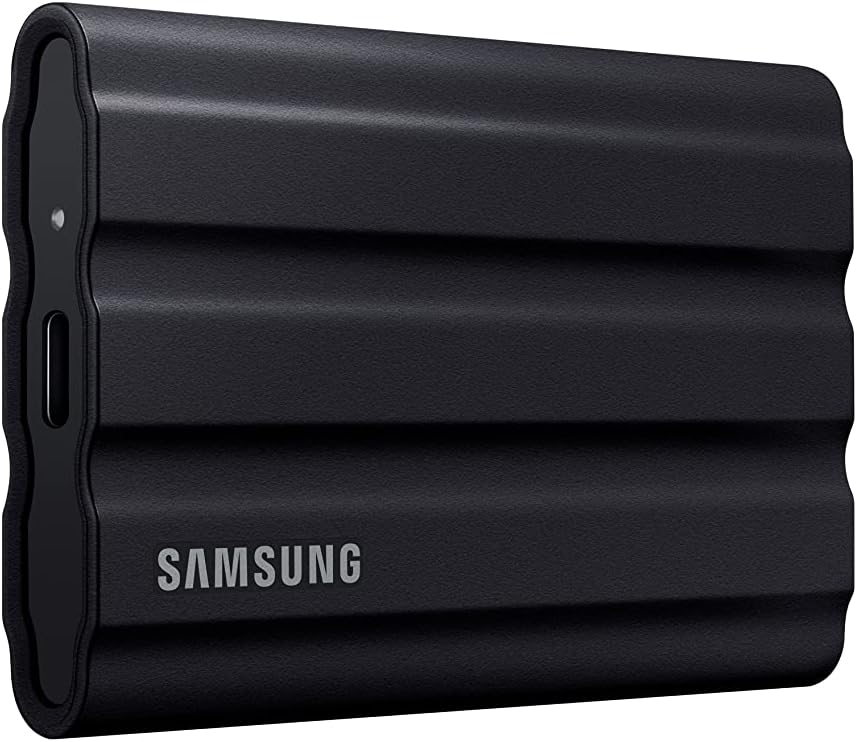 RARE STORAGE SALE Samsung T7 Shield Portable SSD 1TB, USB 3.2 Gen 2, Up to 1,050 MB/s | Rugged, IP65 Water Resistant, External Solid State Drive for Photographers, Content Creators and Gaming (MU-PE1T0S/AM), Black