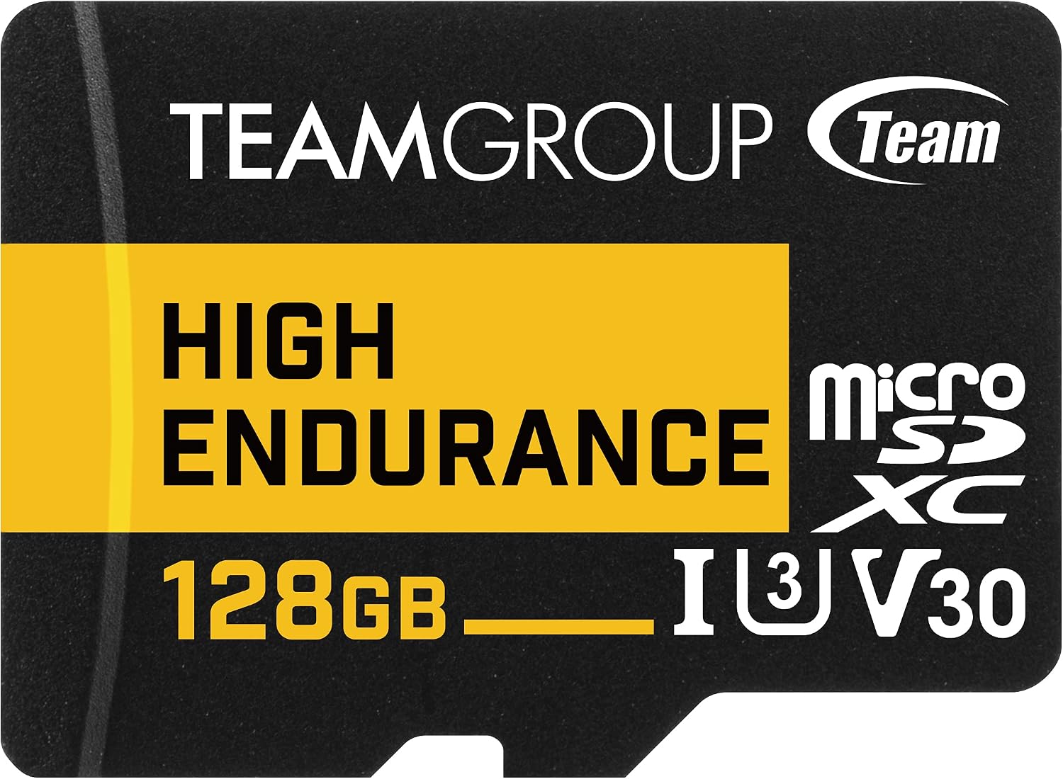 TEAMGROUP HIGH Endurance 128GB Micro SDXC UHS-I U3 V30 4K 100MB/s (Designed for Monitoring) Stable Durable Long Lasting Flash Memory Card, Support 4K & Full HD Video Recording THUSDX128GIV3002